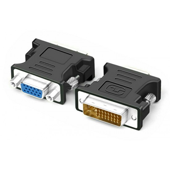 POWERTECH αντάπτορας VGA θηλυκό σε DVI 24+5 αρσενικό CAB-G035, μαύρος POWERTECH αντάπτορας VGA θηλυκό σε DVI 24+5 αρσενικό CAB-G035, μαύρος