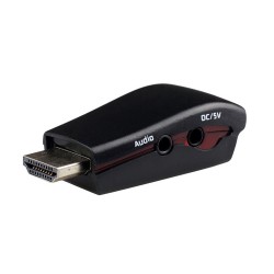 POWERTECH αντάπτορας HDMI 19pin σε VGA CAB-H076, audio jack, USB power POWERTECH αντάπτορας HDMI 19pin σε VGA CAB-H076, audio jack, USB power