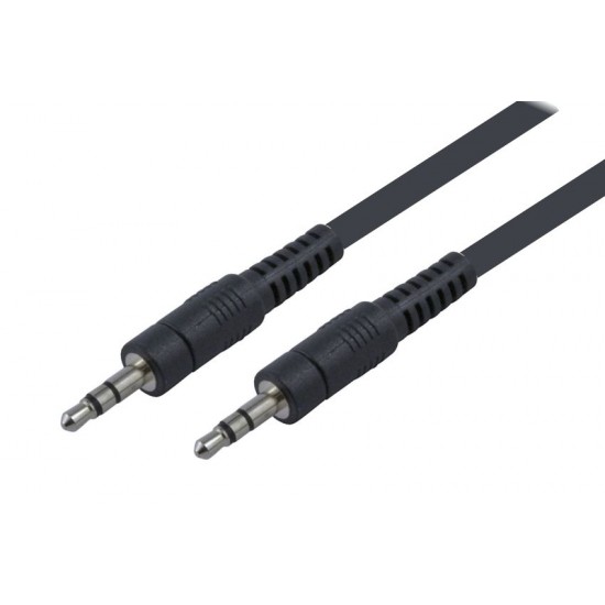 POWERTECH καλώδιο stereo 3.5mm CAB-J008, AUX, nickel plated, 5m, μαύρο POWERTECH καλώδιο stereo 3.5mm CAB-J008, AUX, nickel plated, 5m, μαύρο