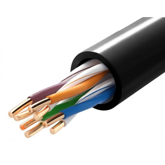POWERTECH καλώδιο δικτύου CAB-N290, Cat 5e U/UTP, CCA 26AWG, 305m, μαύρο POWERTECH καλώδιο δικτύου CAB-N290, Cat 5e U/UTP, CCA 26AWG, 305m, μαύρο