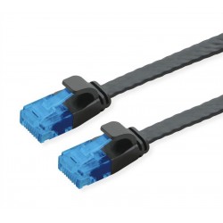 POWERTECH καλώδιο δικτύου CAB-N344, flat, Cat 6a U/UTP, 3m, μαύρο POWERTECH καλώδιο δικτύου CAB-N344, flat, Cat 6a U/UTP, 3m, μαύρο