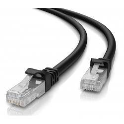 POWERTECH καλώδιο δικτύου CAB-N454, Cat 5e U/UTP, CCA, 100Hz, 1.5m, μαύρο