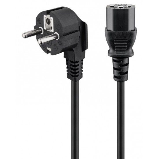 POWERTECH καλώδιο τροφοδοσίας CAB-P031, 3x 1mm², 3m, μαύρο POWERTECH καλώδιο τροφοδοσίας CAB-P031, 3x 1mm², 3m, μαύρο