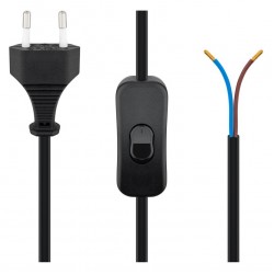 POWERTECH καλώδιο τροφοδοσίας CAB-P033 με διακόπτη, 0.75mm², 1.5m, μαύρο POWERTECH καλώδιο τροφοδοσίας CAB-P033 με διακόπτη, 0.75mm², 1.5m, μαύρο