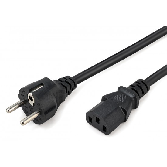 POWERTECH καλώδιο τροφοδοσίας CAB-P050, 3x 0.75mm², CCS, 1m, μαύρο