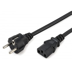 POWERTECH καλώδιο τροφοδοσίας CAB-P052, 3x 0.75mm², CCS, 2m, μαύρο