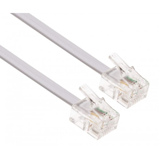 POWERTECH καλώδιο τηλεφώνου RJ11 6P4C CAB-T005, 7m, λευκό POWERTECH καλώδιο τηλεφώνου RJ11 6P4C CAB-T005, 7m, λευκό