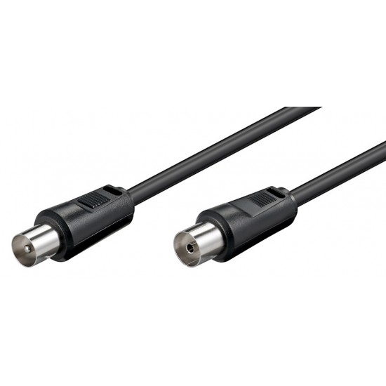 POWERTECH καλώδιο κεραίας RF αρσενικό - RF θηλυκό CAB-V005, μαύρο, 3m POWERTECH καλώδιο κεραίας RF αρσενικό - RF θηλυκό CAB-V005, μαύρο, 3m