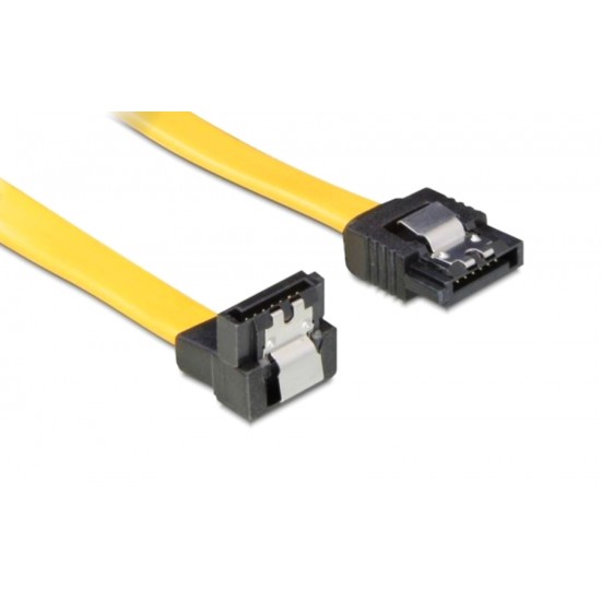 POWERTECH καλώδιο SATA CAB-W046, γωνιακό 90°, 6 Gb/s, 0.70m, κίτρινο POWERTECH καλώδιο SATA CAB-W046, γωνιακό 90°, 6 Gb/s, 0.70m, κίτρινο