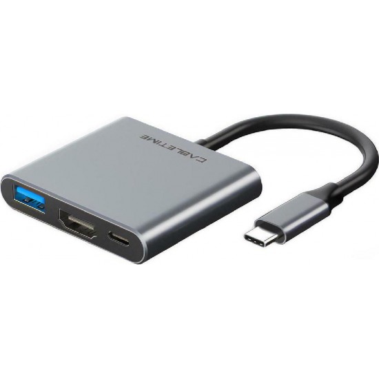 Cabletime C160 USB-C Docking Station με HDMI 4K PD Γκρι Cabletime C160 USB-C Docking Station με HDMI 4K PD Γκρι