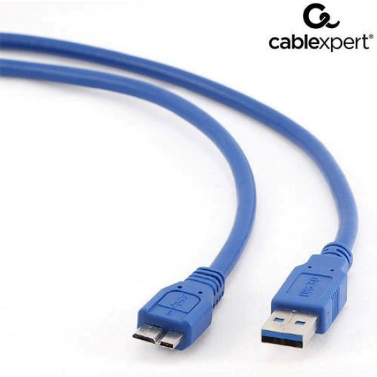 Cablexpert Regular USB 3.0 A Male to micro USB B Male Cable Μπλε 0.5m Cablexpert Regular USB 3.0 A Male to micro USB B Male Cable Μπλε 0.5m