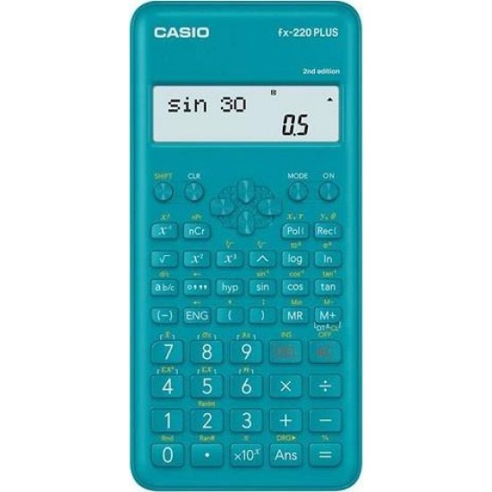 Casio FX 220 PLUS Αριθμομηχανή Επιστημονική Τιρκουάζ