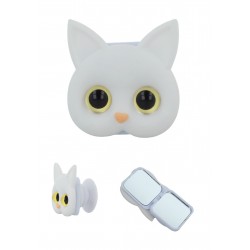 Cat Holder Δαχτυλίδι Βάση Γραφείου για Κινητό Λευκό Cat Holder Δαχτυλίδι Βάση Γραφείου για Κινητό Λευκό