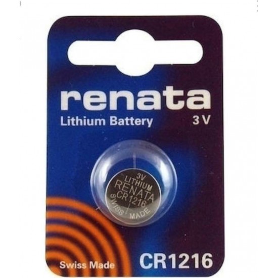CR1216 Renata Μπαταρία λιθίου 3V/25mAh CR1216 Renata Μπαταρία λιθίου 3V/25mAh