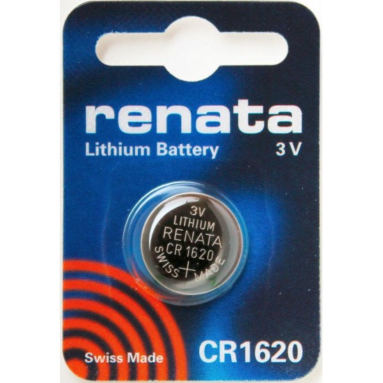 CR1620 Renata Μπαταρία λιθίου 3v/68mAh CR1620 Renata Μπαταρία λιθίου 3v/68mAh