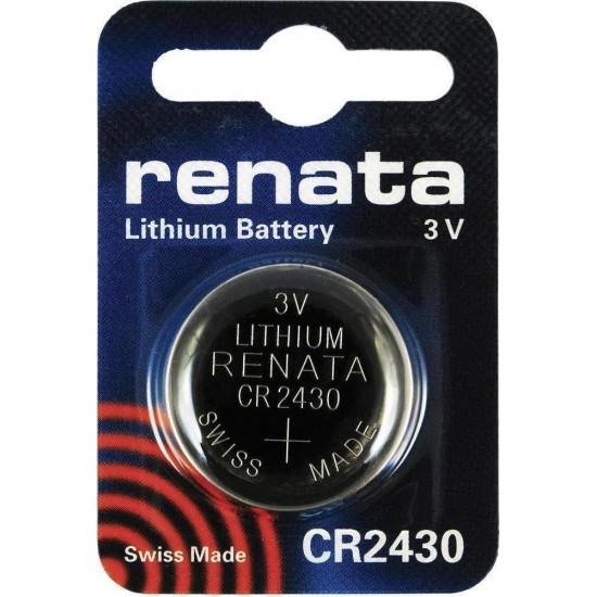 CR2430 Renata Μπαταρία λιθίου 3v-285mAh CR2430 Renata Μπαταρία λιθίου 3v-285mAh