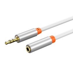 CABLETIME καλώδιο προέκτασης ήχου 3.5mm CT-AV311-P12G, gold plated, 3m, λευκό