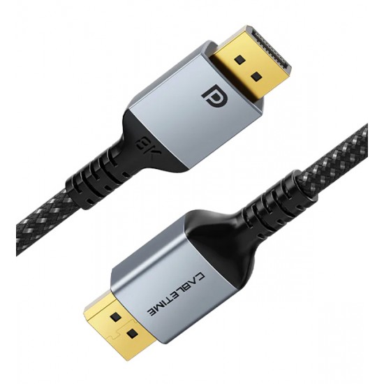 CABLETIME καλώδιο DisplayPort CT-DP8K, 32.4Gbps, 8K/60Hz, 1m, μαύρο CABLETIME καλώδιο DisplayPort CT-DP8K, 32.4Gbps, 8K/60Hz, 1m, μαύρο