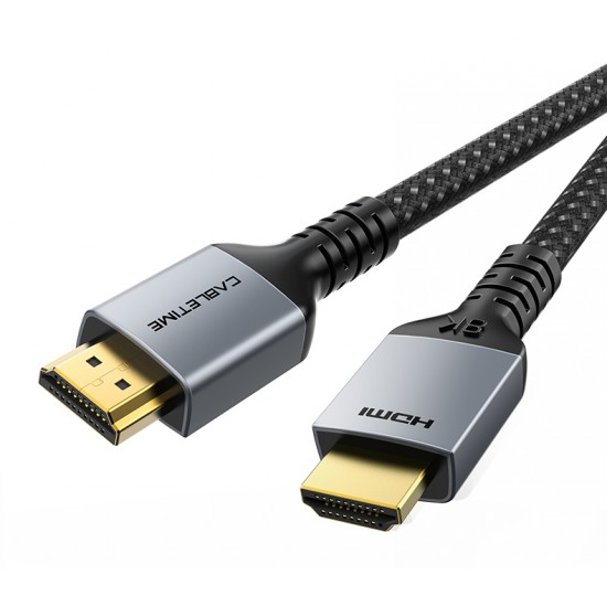CABLETIME καλώδιο HDMI 2.1 CT-HD8K, 8K/60Hz, 48Gbps, 28AWG, 2m, μαύρο