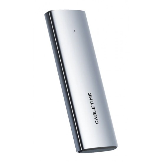 CABLETIME θήκη για M.2 NVMe/SATA SSD CT-SSD03-AG tool free, 10Gbps, γκρι CABLETIME θήκη για M.2 NVMe/SATA SSD CT-SSD03-AG tool free, 10Gbps, γκρι