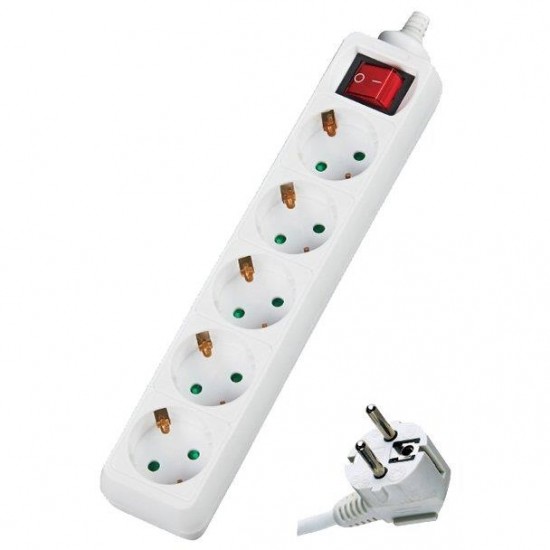 DMPRO Power Πολύπριζο με διακόπτη 5 θέσεων 3×1,5mm DMPRO Power Πολύπριζο με διακόπτη 5 θέσεων 3×1,5mm