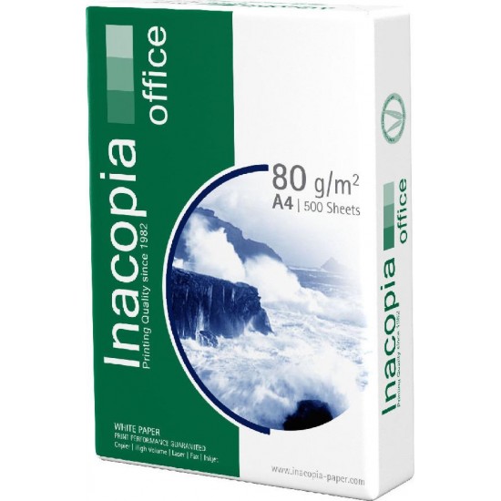 Επαγγελματικό Χαρτί Εκτύπωσης INACOPIA A4 Office 80g/m² 500 Φύλλα (INA8002111)