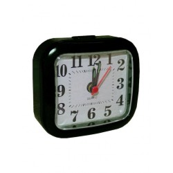 Επιτραπέζιο Ρολόι με Ξυπνητήρι Μαύρο