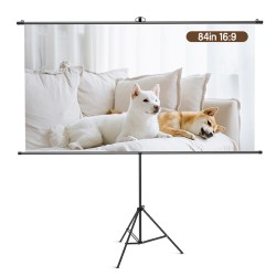 DELI BRACKET PROJECTOR SCREEN 84' BLACK