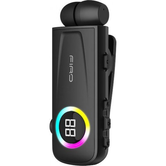 Firo H17 In-ear Bluetooth Handsfree Ακουστικό Πέτου Μαύρο
