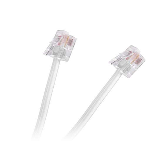 Flat Τηλεφωνικό Καλώδιο RJ11 6P4C 10m Λευκό
Flat Τηλεφωνικό Καλώδιο RJ11 6P4C 10m Λευκό