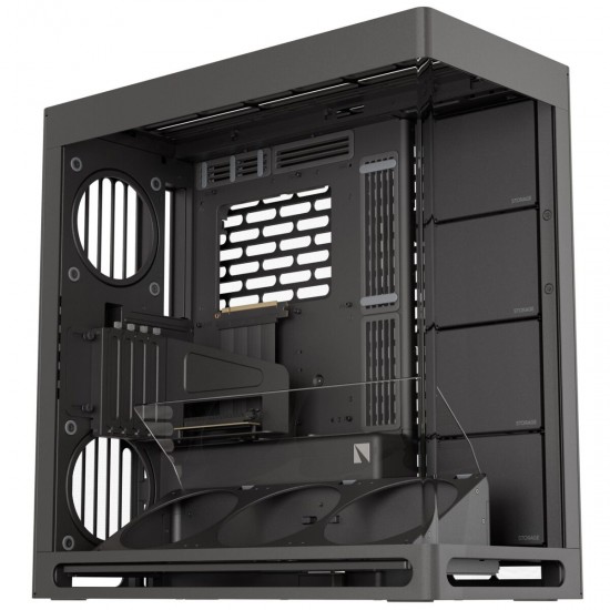 HAVN HS 420 VGPU black Premium Midi Tower Case - with vertical GPU support HAVN HS 420 VGPU black Premium Midi Tower Case - with vertical GPU support