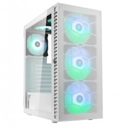 Kolink Observatory HF Mesh ARGB Midi Tower Case - White (with 6 ARGB fans - 3x140mm & 3x120mm ) Kolink Observatory HF Mesh ARGB Midi Tower Case - White (with 6 ARGB fans - 3x140mm & 3x120mm )