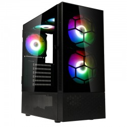 Kolink Observatory MX Glass ARGB Midi Tower Case - Black (with 5 ARGB fans - 2x140mm & 3x120mm) Kolink Observatory MX Glass ARGB Midi Tower Case - Black (with 5 ARGB fans - 2x140mm & 3x120mm)