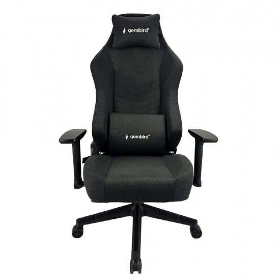 GEMBIRD GAMING CHAIR WITH BACK AND NECK PILLOWS BLACK