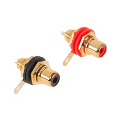 Connectors RCA σασί HQ ζεύγος μαύρο-κόκκινο Cabletech Connectors RCA σασί HQ ζεύγος μαύρο-κόκκινο Cabletech