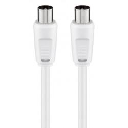 GOOBAY καλώδιο κεραίας αρσενικό 68149, <70dB, CCS, 5m, λευκό
