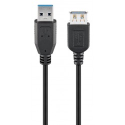 Goobay USB 3.0 Cable USB-A male - USB-A female Μαύρο 3m