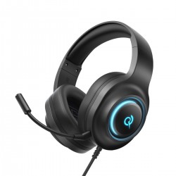 QCY V200 Pro USB Black - Wired RGB Gaming Headset PS4/PS5/PC