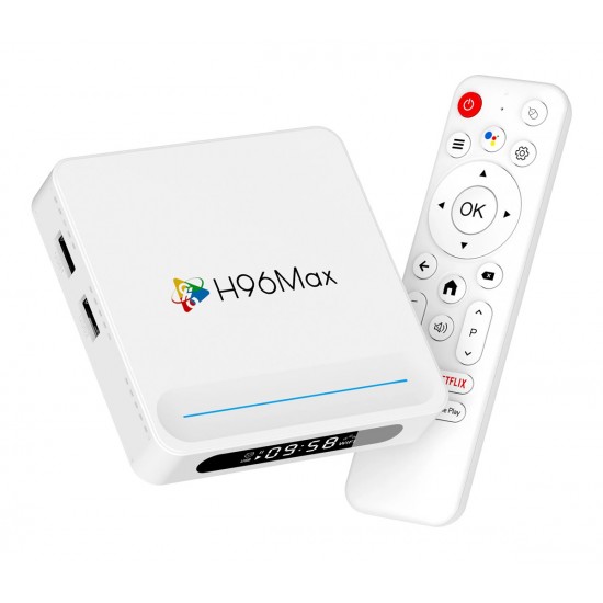H96 MAX TV Box H618 Plus, 8K, 4/32GB, WiFi 6, Bluetooth, Android 14 H96 MAX TV Box H618 Plus, 8K, 4/32GB, WiFi 6, Bluetooth, Android 14
