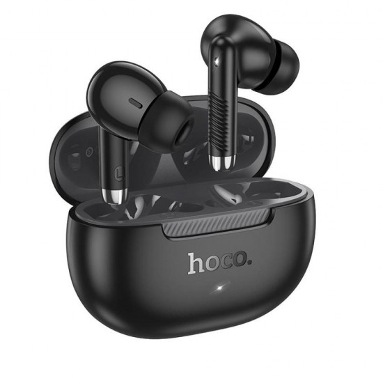 Hoco EQ24 Estrella In-ear Bluetooth Handsfree Ακουστικά με Θήκη Φόρτισης Μαύρα
