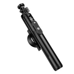 Hoco K25 Selfie Stick Μαγνητικό Τρίποδο Κινητού Bluetooth Αλουμινίου Μαύρο