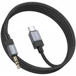 Hoco USB 2.0 Cable USB-C male - 3.5mm Μαύρο 1m Hoco USB 2.0 Cable USB-C male - 3.5mm Μαύρο 1m