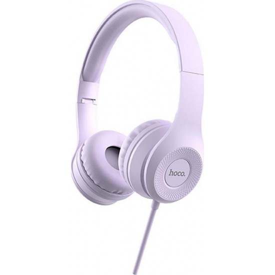Hoco W21 Graceful Charm Ενσύρματα On Ear Ακουστικά Μωβ Hoco W21 Graceful Charm Ενσύρματα On Ear Ακουστικά Μωβ
