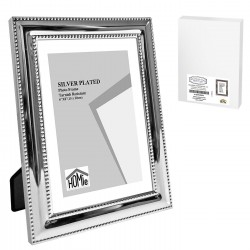 Homie Κορνίζα επάργυρη με διπλό κέντημα 15x20cm
