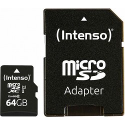 Intenso Performance R90 microSDXC 64GB U1 UHS-I 90MB/s με αντάπτορα
