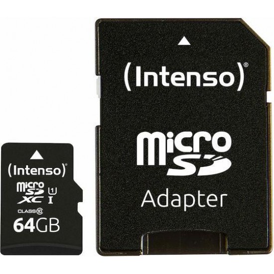 Intenso Performance R90 microSDXC 64GB U1 UHS-I 90MB/s με αντάπτορα
Intenso Performance R90 microSDXC 64GB U1 UHS-I 90MB/s με αντάπτορα
