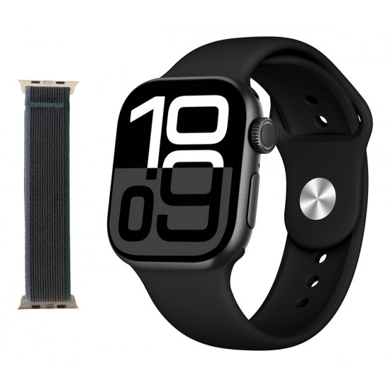 INTIME smartwatch A10 Pro με 2x λουράκια, heart rate, 2.04 INTIME smartwatch A10 Pro με 2x λουράκια, heart rate, 2.04