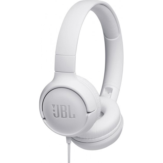 JBL Tune 500 Ενσύρματα On Ear Ακουστικά white JBL Tune 500 Ενσύρματα On Ear Ακουστικά white