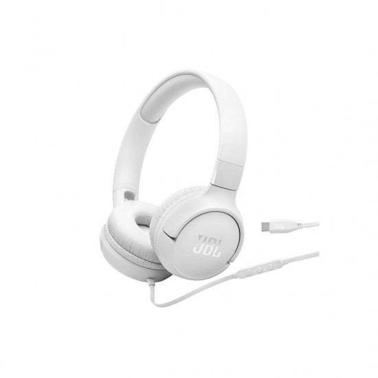 JBL Tune 520C Ενσύρματα USB-C On Ear Ακουστικά Λευκά JBL Tune 520C Ενσύρματα USB-C On Ear Ακουστικά Λευκά
