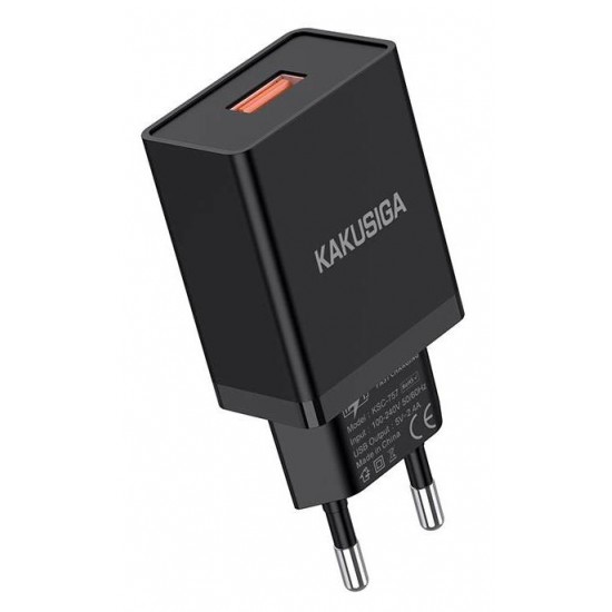 KAKUSIGA φορτιστής τοίχου KSC-930, USB, 2.4A, μαύρος
